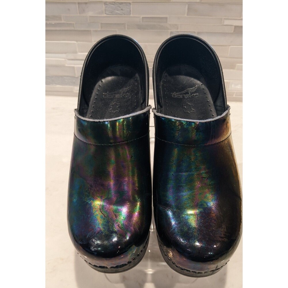 Women's DANSKO Petrol Professional Stapled Slip-On Clogs Size 39/9 - Picture 2 of 11